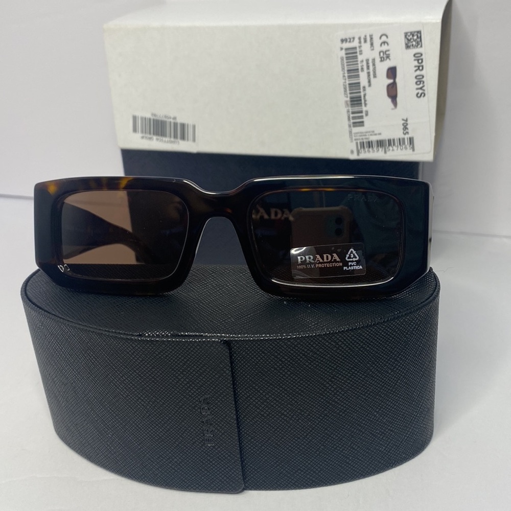 New - Prada PRADA SYMBOLE PR 06YS Tortoise/Dark Brown 53/21/145 unisex S… - Picture 16 of 17